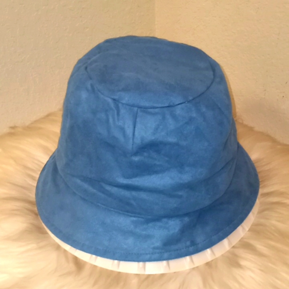 Betmar Blue Futura Suede Bucket Hat